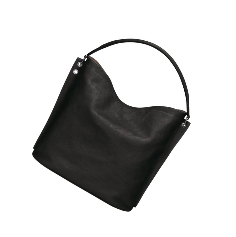 Bolsa De Hombro Longchamp 3D Mujer Negras | ES-BLXI582