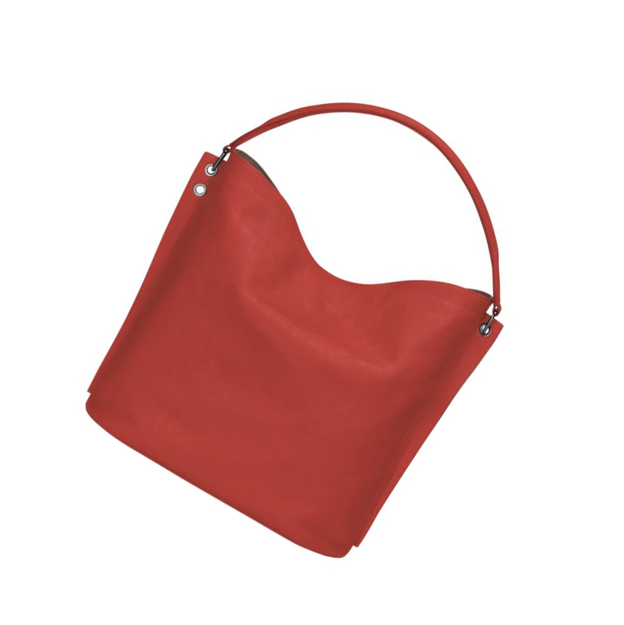 Bolsa De Hombro Longchamp 3D Mujer Rojas | ES-BNGQ721