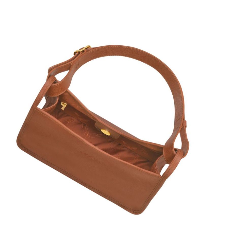 Bolsa De Hombro Longchamp Le Foulonné Mujer Marrones | ES-ANKD425