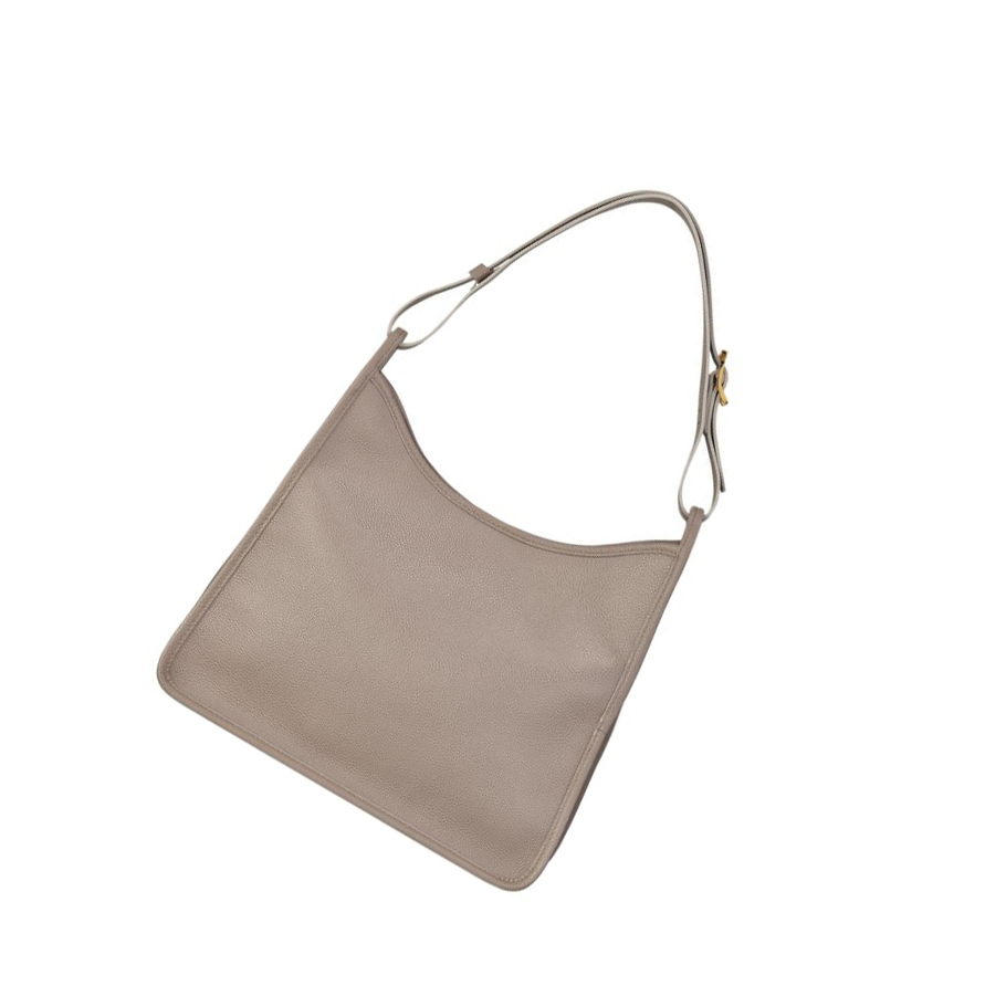 Bolsa De Hombro Longchamp Le Foulonné Mujer Gris | ES-HATO649