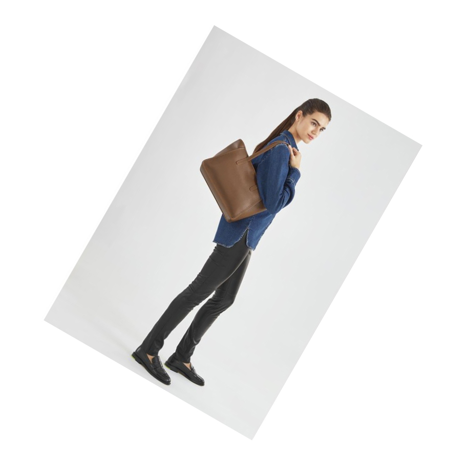 Bolsa De Hombro Longchamp Le Foulonné Mujer Marrones | ES-IMPZ841