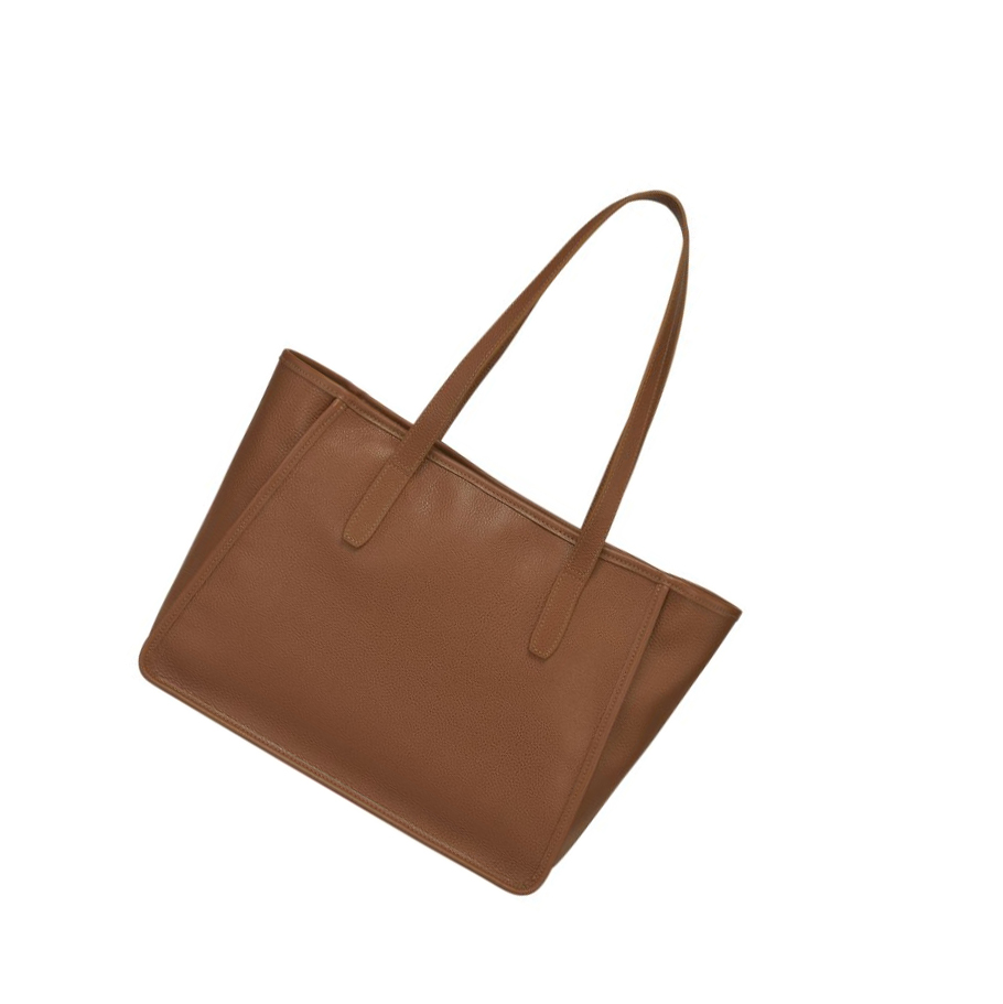 Bolsa De Hombro Longchamp Le Foulonné Mujer Marrones | ES-IMPZ841