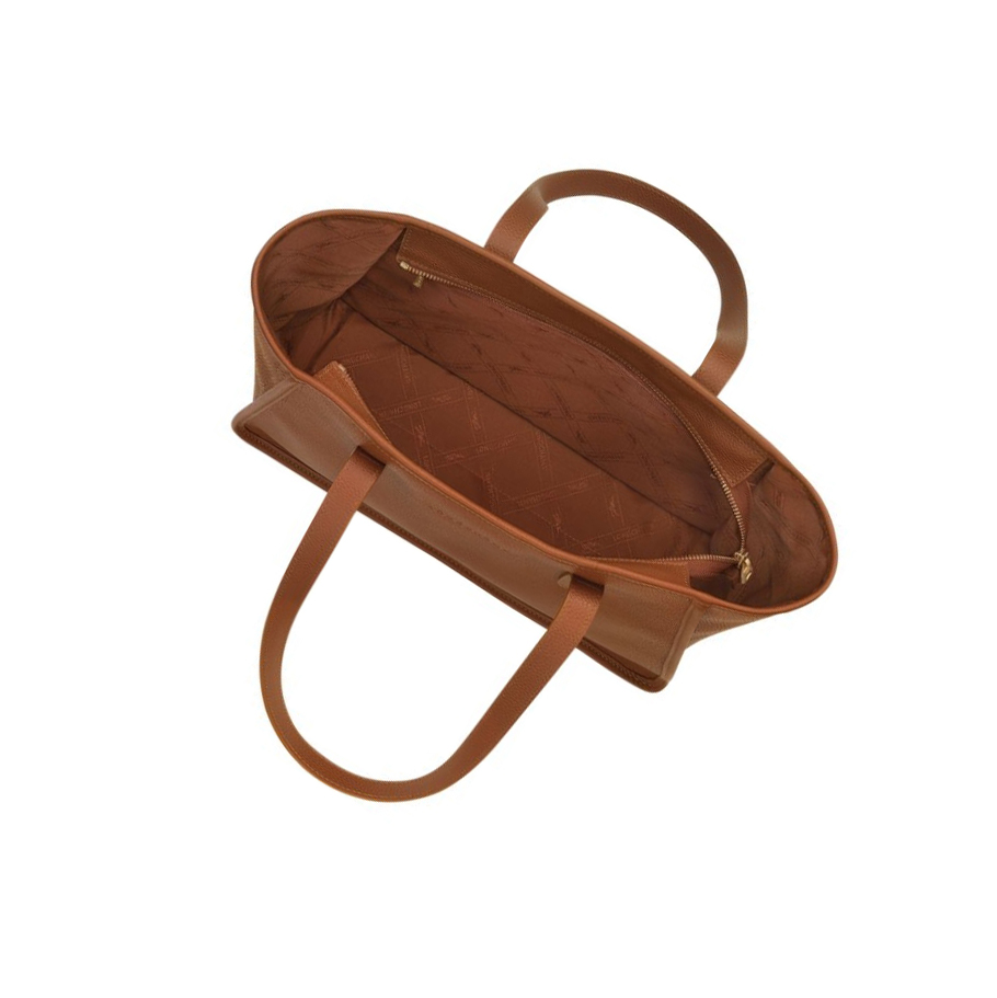 Bolsa De Hombro Longchamp Le Foulonné Mujer Marrones | ES-IMPZ841