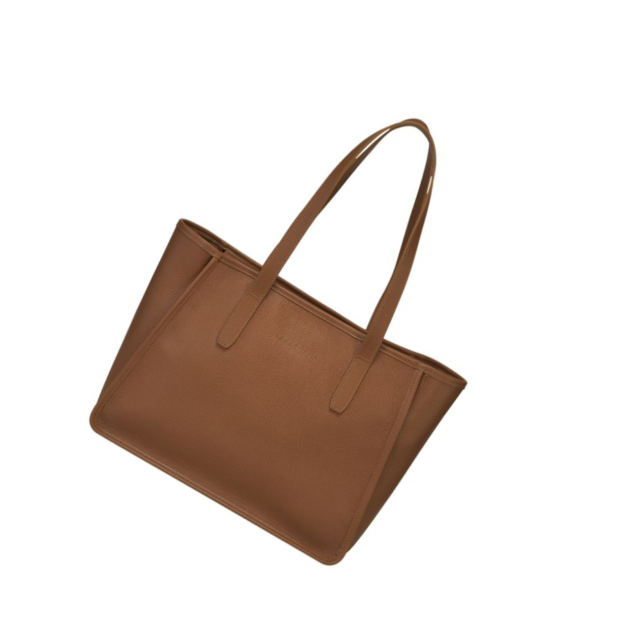 Bolsa De Hombro Longchamp Le Foulonné Mujer Marrones | ES-IMPZ841