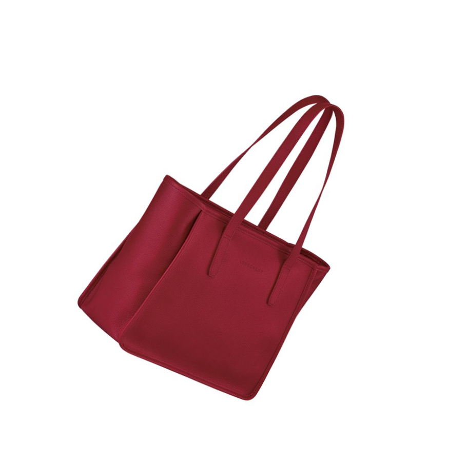 Bolsa De Hombro Longchamp Le Foulonné Mujer Rojas | ES-NSVB074