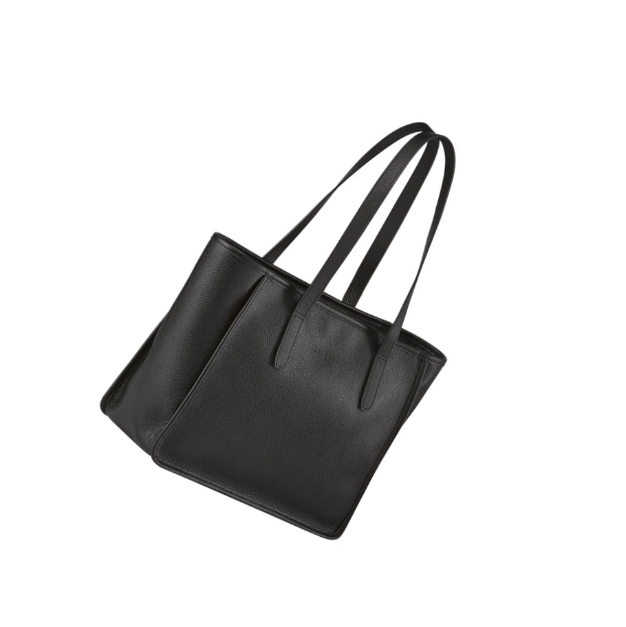 Bolsa De Hombro Longchamp Le Foulonné Mujer Negras | ES-OWRK701