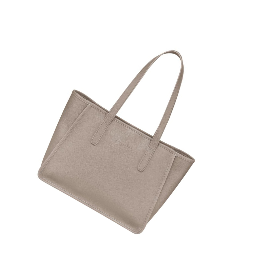 Bolsa De Hombro Longchamp Le Foulonné Mujer Gris | ES-UFTC873