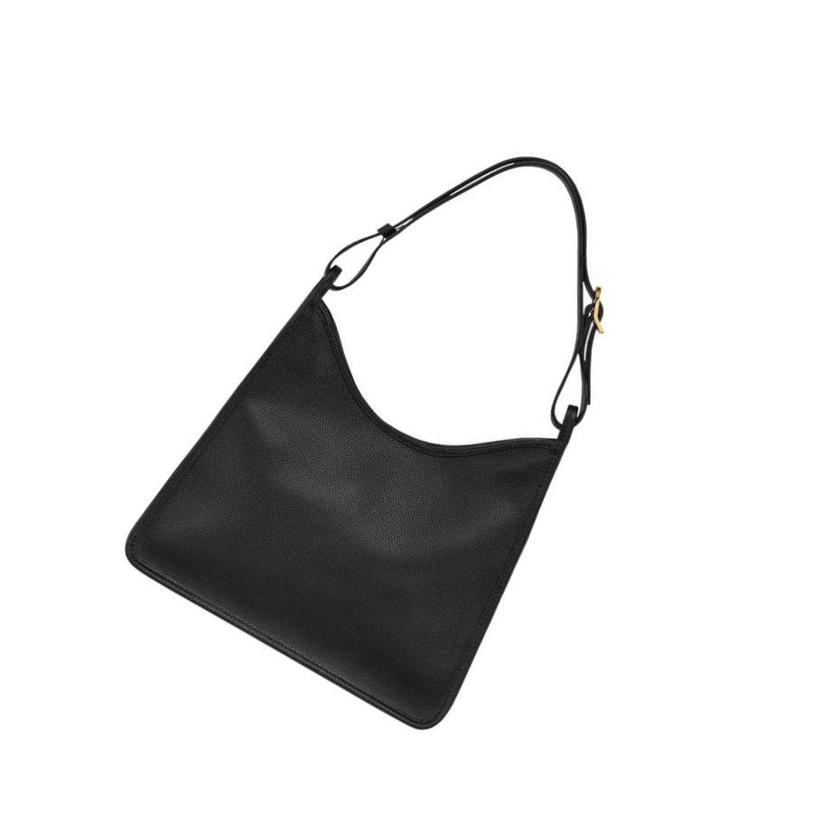 Bolsa De Hombro Longchamp Le Foulonné Mujer Negras | ES-ZPIC438