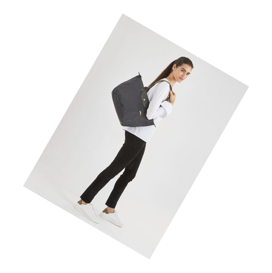 Bolsa De Hombro Longchamp Le Pliage Club L Mujer Gris | ES-ILEY648