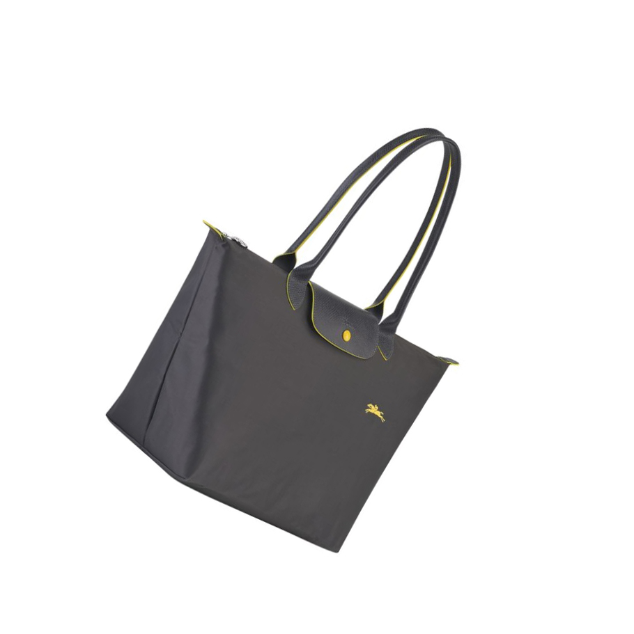 Bolsa De Hombro Longchamp Le Pliage Club L Mujer Gris | ES-ILEY648