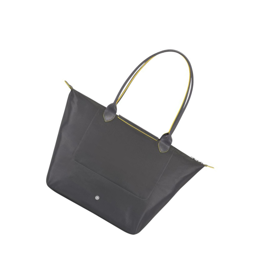 Bolsa De Hombro Longchamp Le Pliage Club L Mujer Gris | ES-ILEY648