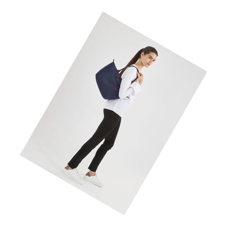 Bolsa De Hombro Longchamp Le Pliage Club S Mujer Azul Marino | ES-KSVY189