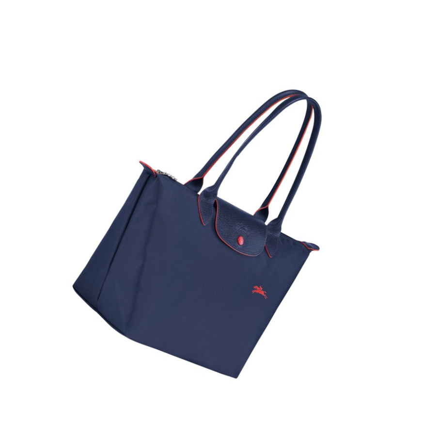 Bolsa De Hombro Longchamp Le Pliage Club S Mujer Azul Marino | ES-KSVY189