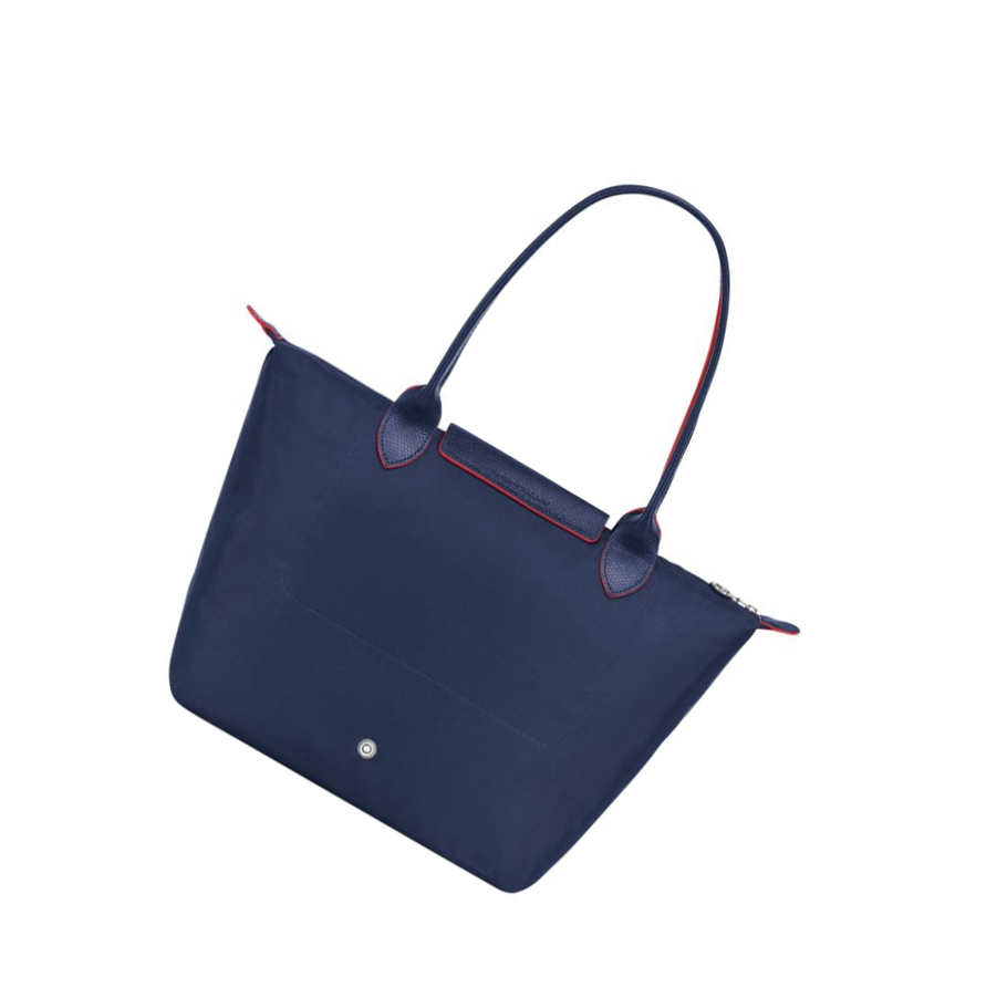 Bolsa De Hombro Longchamp Le Pliage Club S Mujer Azul Marino | ES-KSVY189