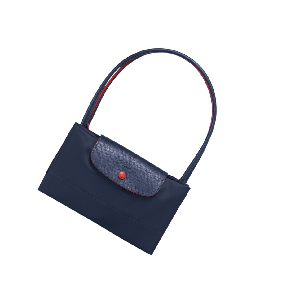 Bolsa De Hombro Longchamp Le Pliage Club L Mujer Azul Marino | ES-VSXQ021