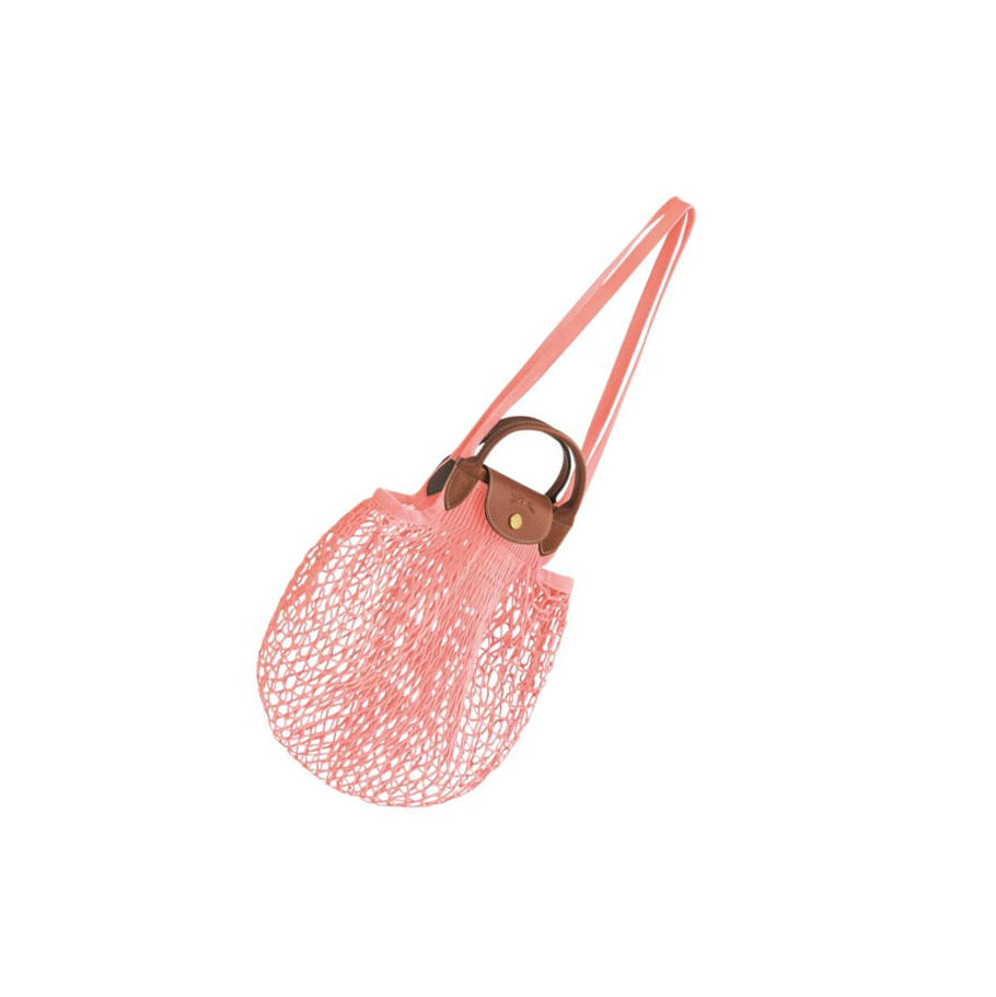 Bolsa De Hombro Longchamp Le Pliage Filet Mujer Rosas | ES-FUSX618