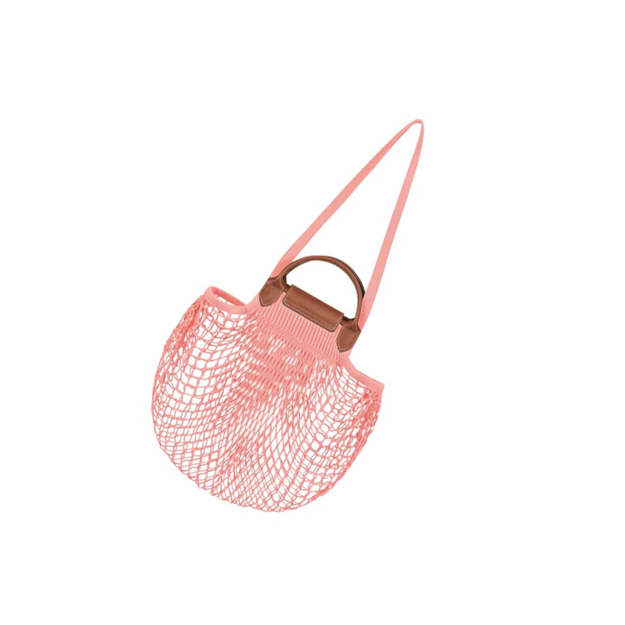Bolsa De Hombro Longchamp Le Pliage Filet Mujer Rosas | ES-FUSX618