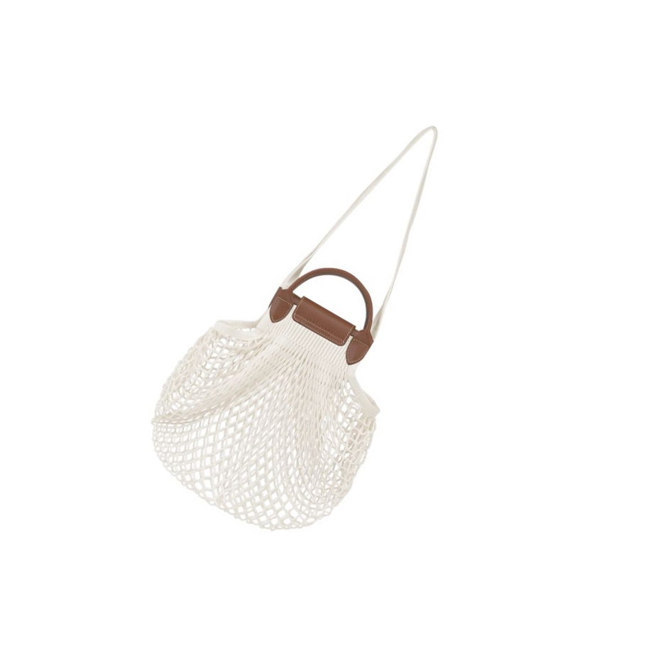 Bolsa De Hombro Longchamp Le Pliage Filet Mujer Beige | ES-HILF831