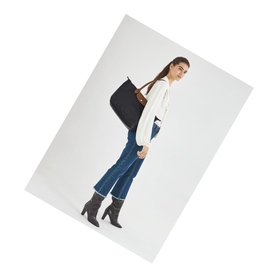 Bolsa De Hombro Longchamp Le Pliage Original L Mujer Rosas | ES-IVJT827