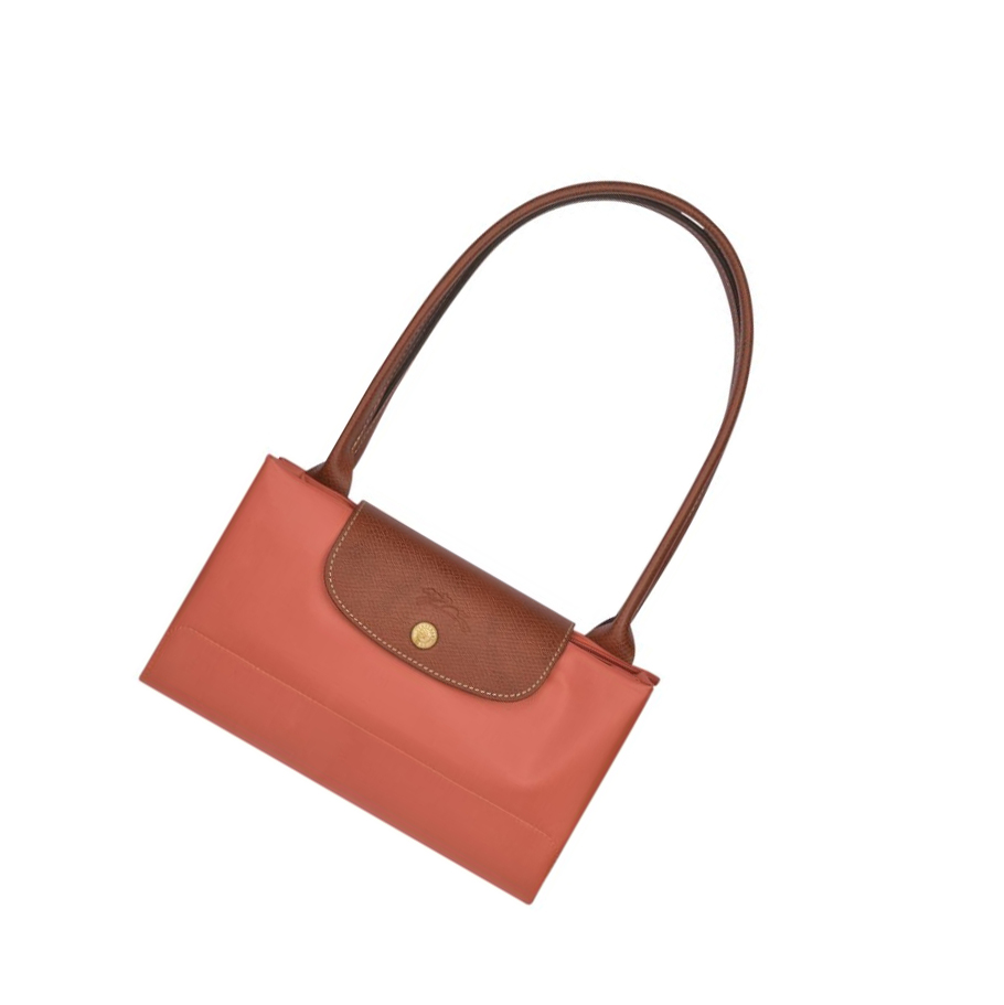 Bolsa De Hombro Longchamp Le Pliage Original L Mujer Rosas | ES-IVJT827