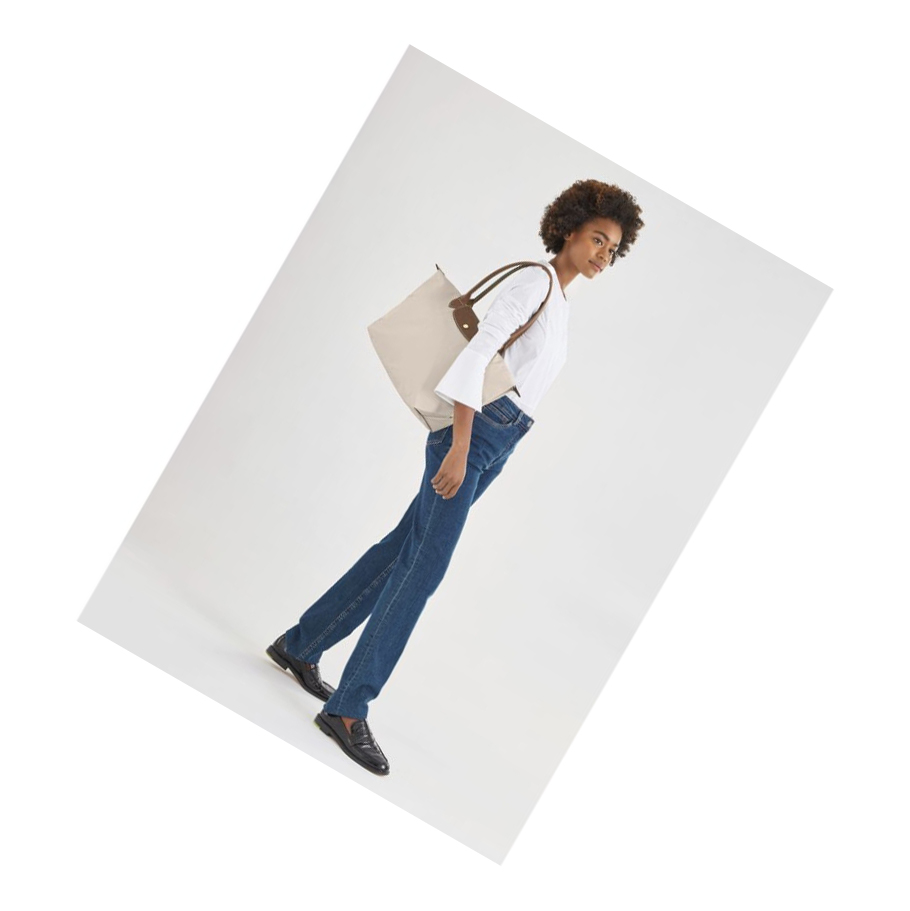 Bolsa De Hombro Longchamp Le Pliage Original L Mujer Beige | ES-MJLV781