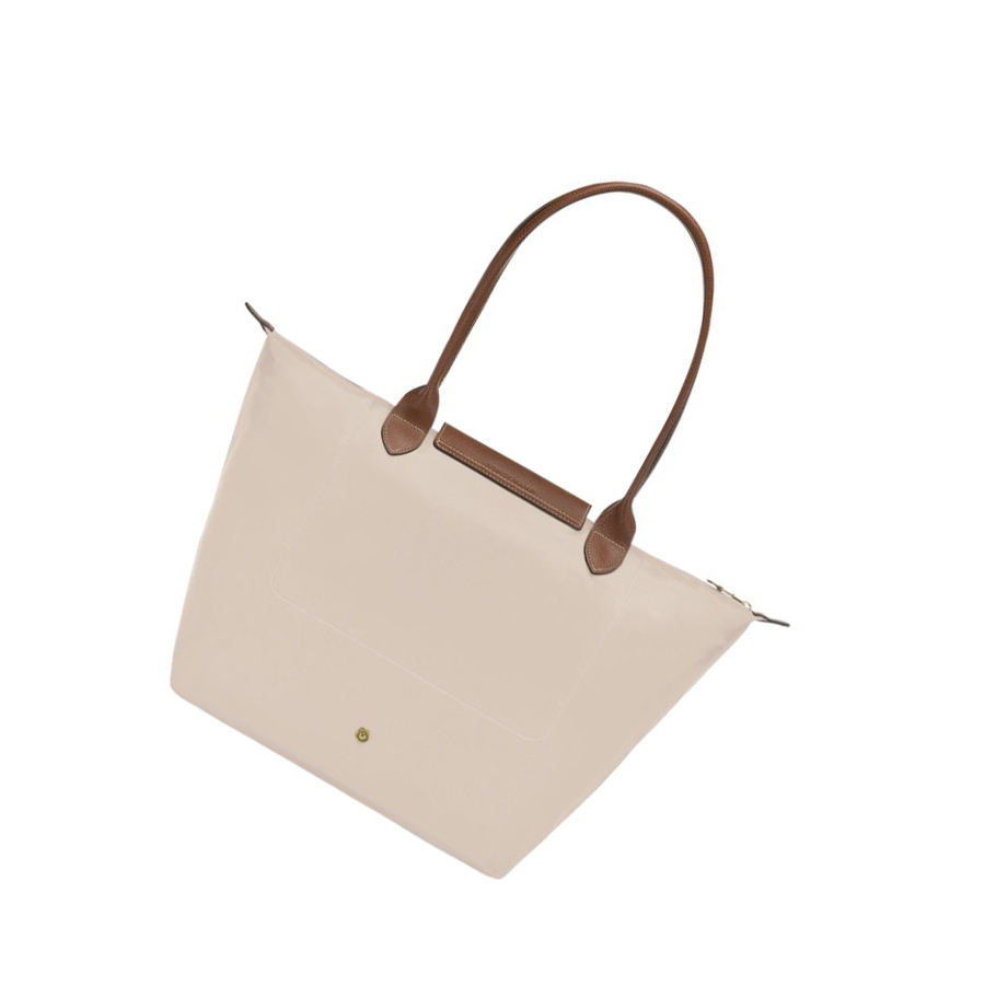 Bolsa De Hombro Longchamp Le Pliage Original L Mujer Beige | ES-MJLV781