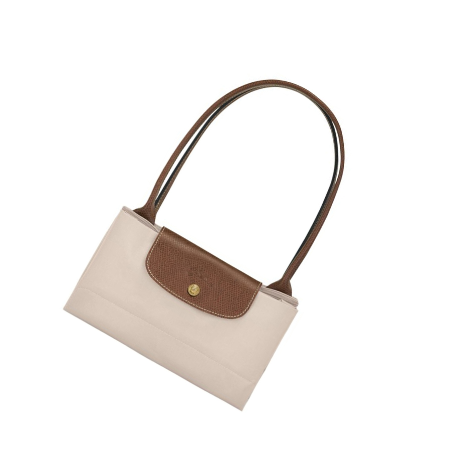 Bolsa De Hombro Longchamp Le Pliage Original L Mujer Beige | ES-MJLV781