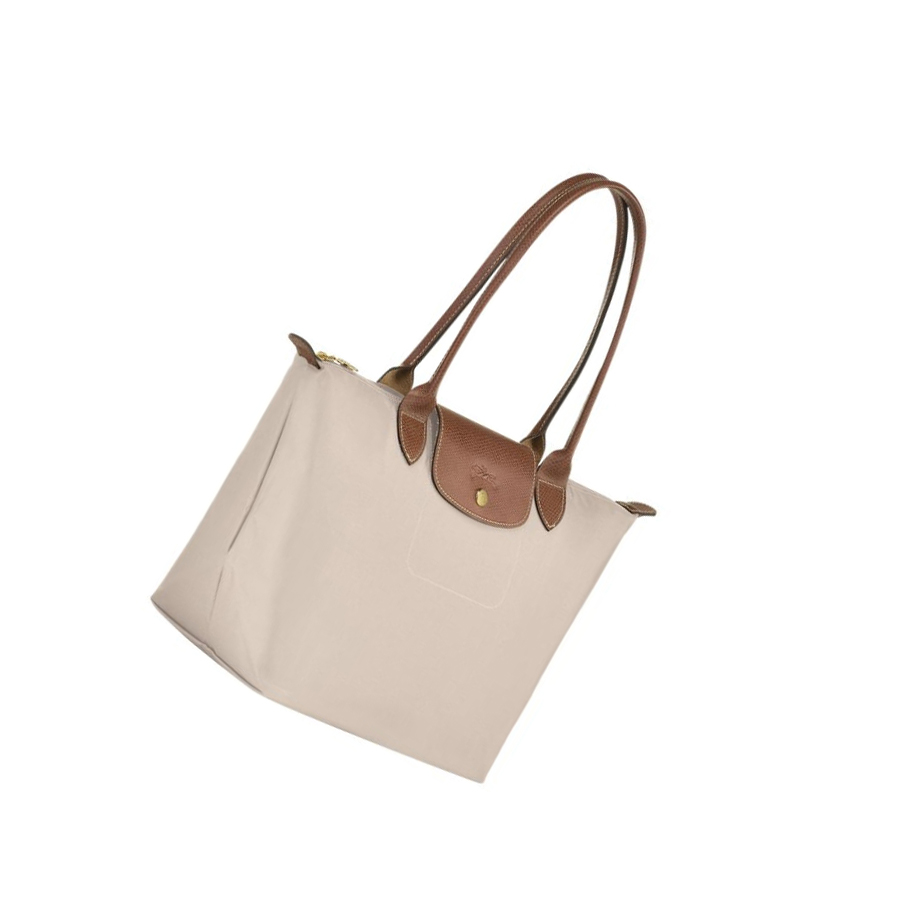 Bolsa De Hombro Longchamp Le Pliage Original S Mujer Beige | ES-NCRL948
