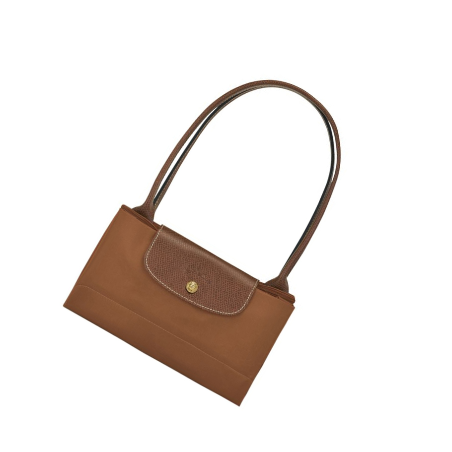 Bolsa De Hombro Longchamp Le Pliage Original L Mujer Marrones | ES-TZJF460
