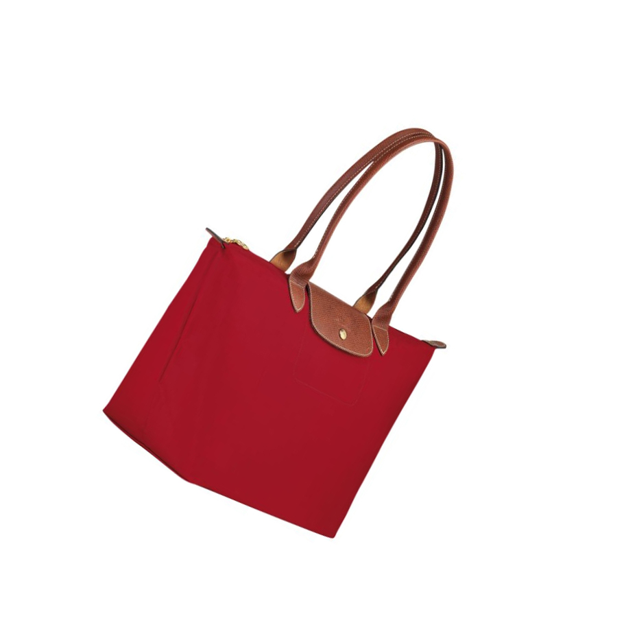 Bolsa De Hombro Longchamp Le Pliage Original L Mujer Rojas | ES-WENR124
