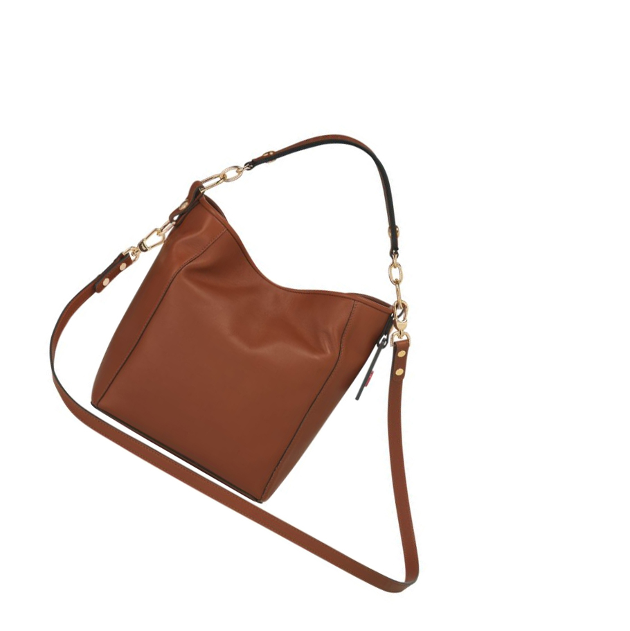 Bolsa De Hombro Longchamp Mademoiselle S Mujer Marrones | ES-HUNI920