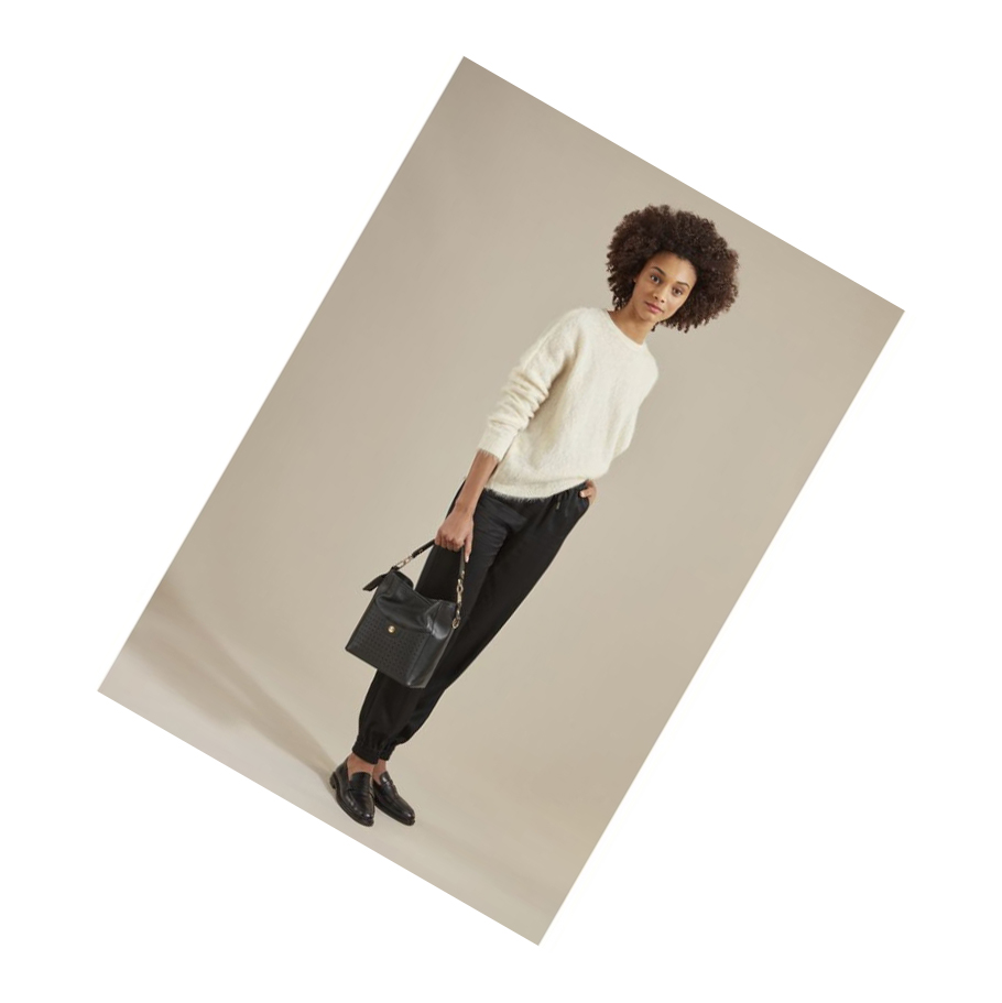Bolsa De Hombro Longchamp Mademoiselle S Mujer Negras | ES-OLXD912