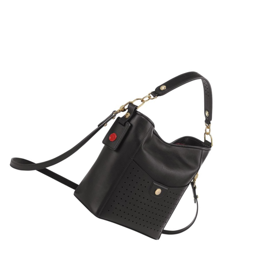 Bolsa De Hombro Longchamp Mademoiselle S Mujer Negras | ES-OLXD912