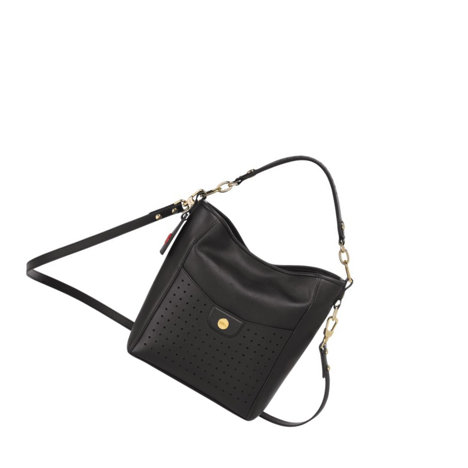Bolsa De Hombro Longchamp Mademoiselle S Mujer Negras | ES-OLXD912