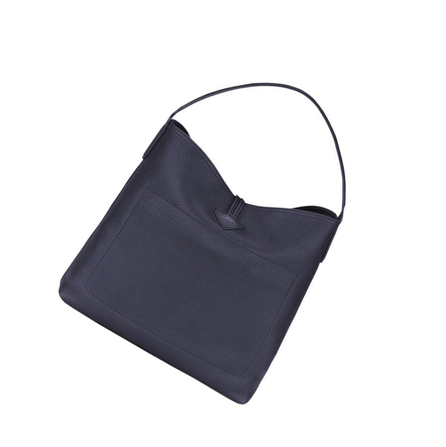 Bolsa De Hombro Longchamp Roseau Essential Mujer Azul Marino | ES-BFAS712