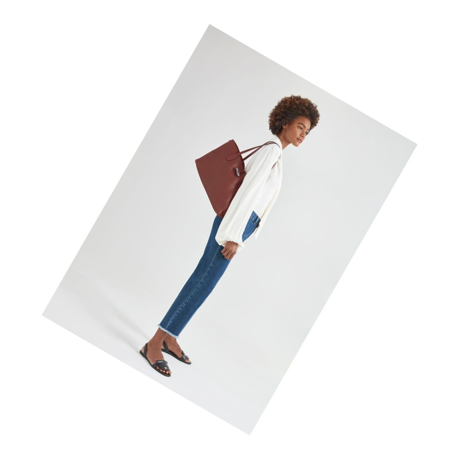 Bolsa De Hombro Longchamp Roseau Essential Mujer Azul Marino | ES-EALR128