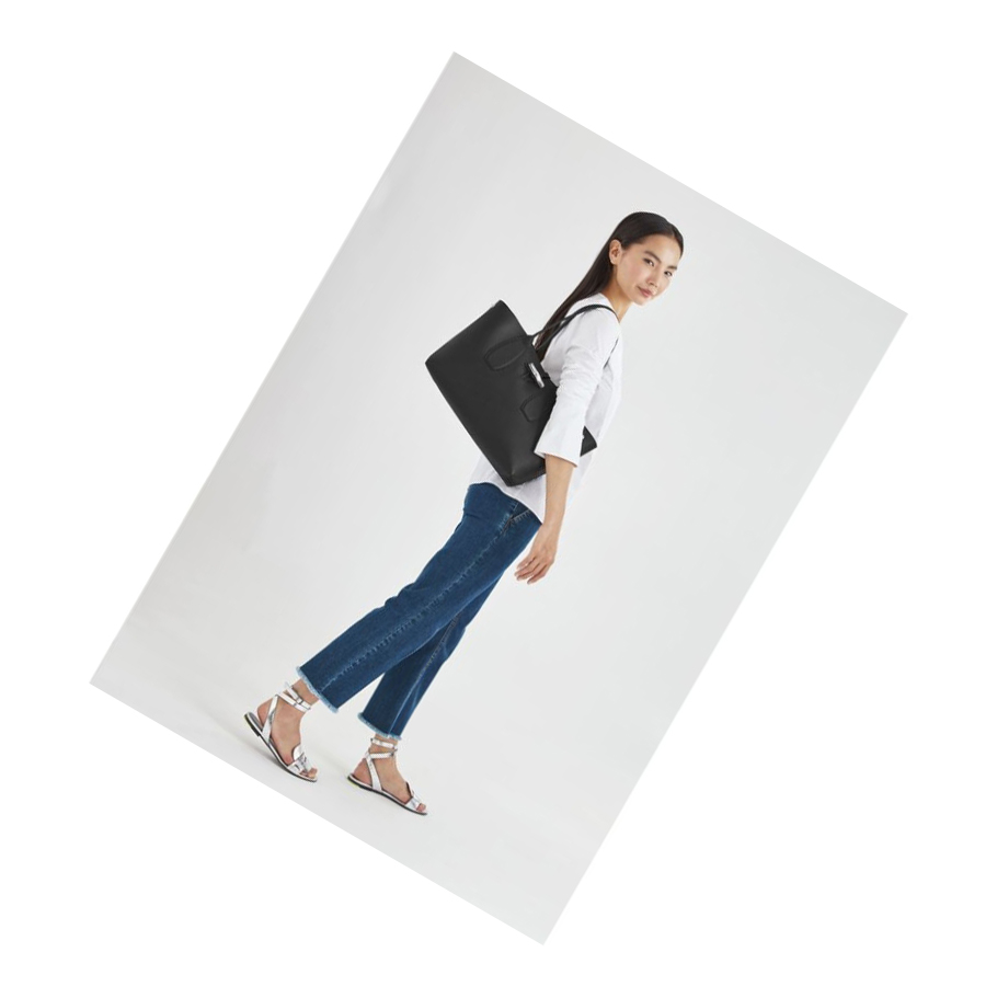 Bolsa De Hombro Longchamp Roseau Mujer Azules | ES-KTGI039