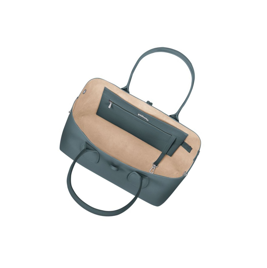 Bolsa De Hombro Longchamp Roseau Mujer Azules | ES-KTGI039