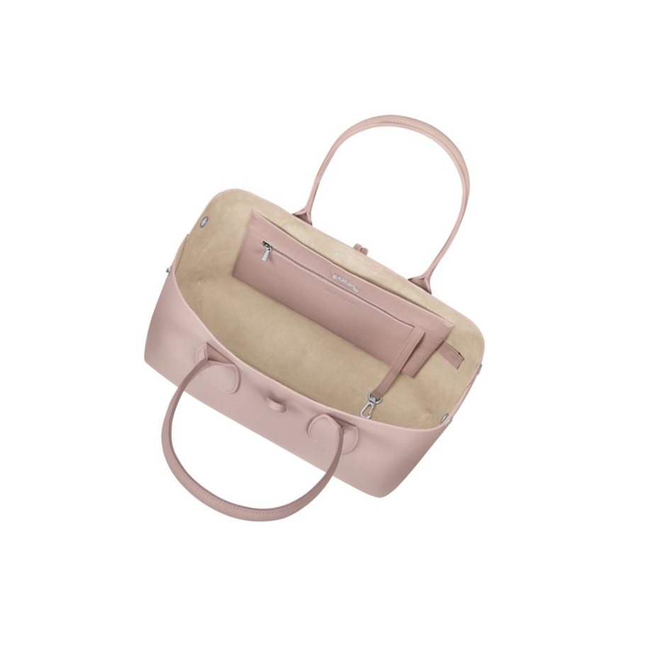 Bolsa De Hombro Longchamp Roseau Mujer Rosas Claro | ES-FIAC403