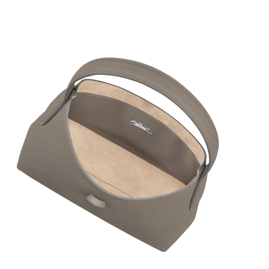 Bolsa De Hombro Longchamp Roseau XS Mujer Gris | ES-BUSE914