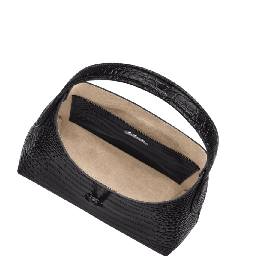 Bolsa De Hombro Longchamp Roseau XS Mujer Negras | ES-DOIE790