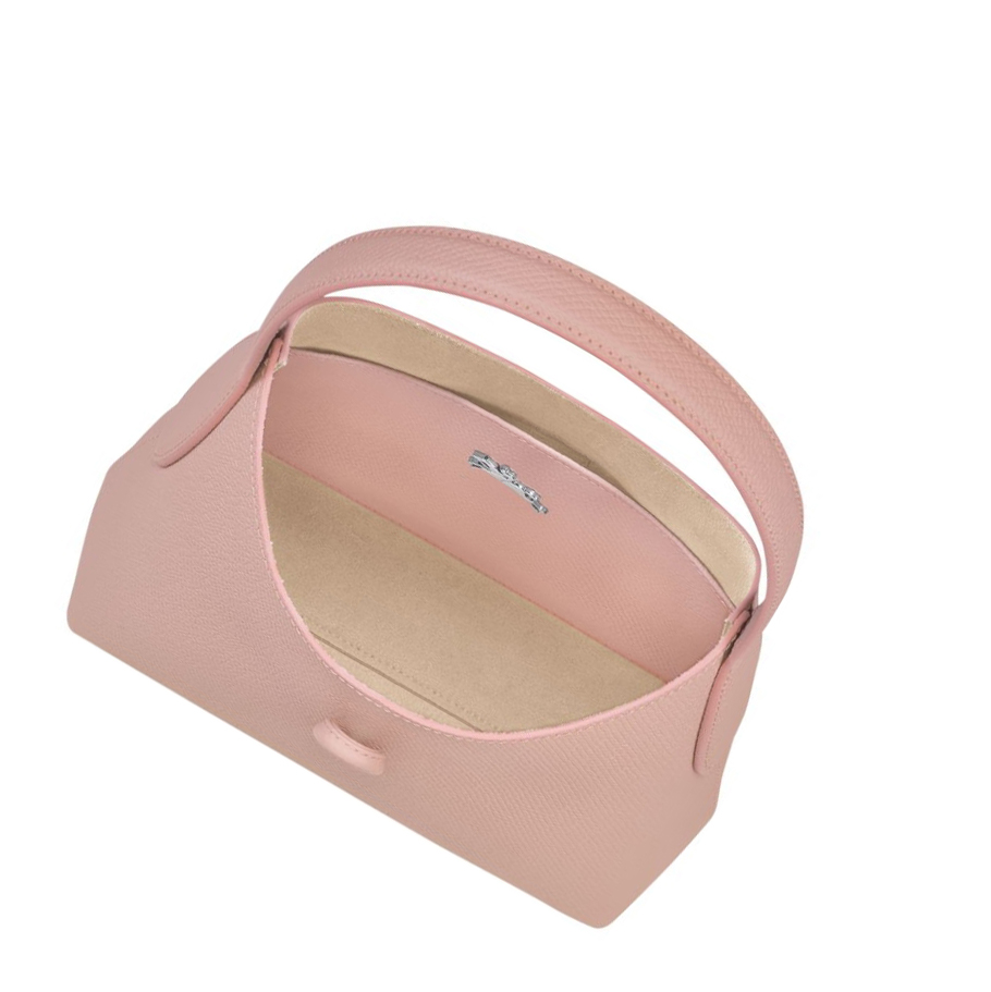 Bolsa De Hombro Longchamp Roseau XS Mujer Rosas Claro | ES-ETCO768