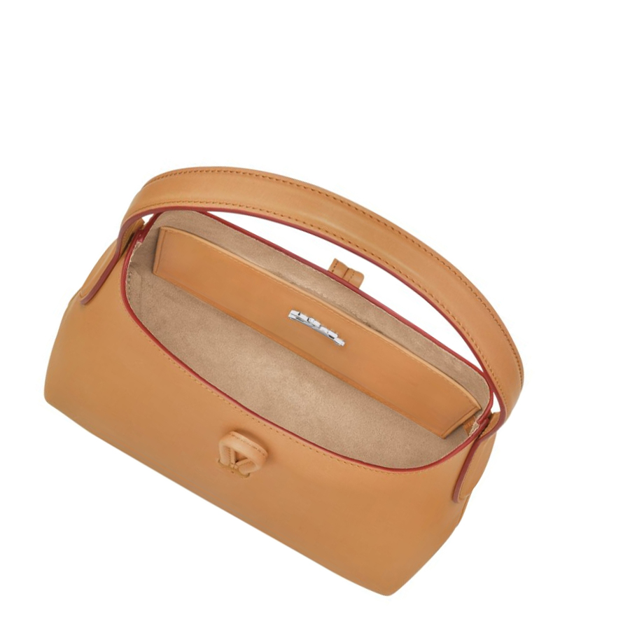 Bolsa De Hombro Longchamp Roseau XS Mujer Marrones | ES-IZHF680
