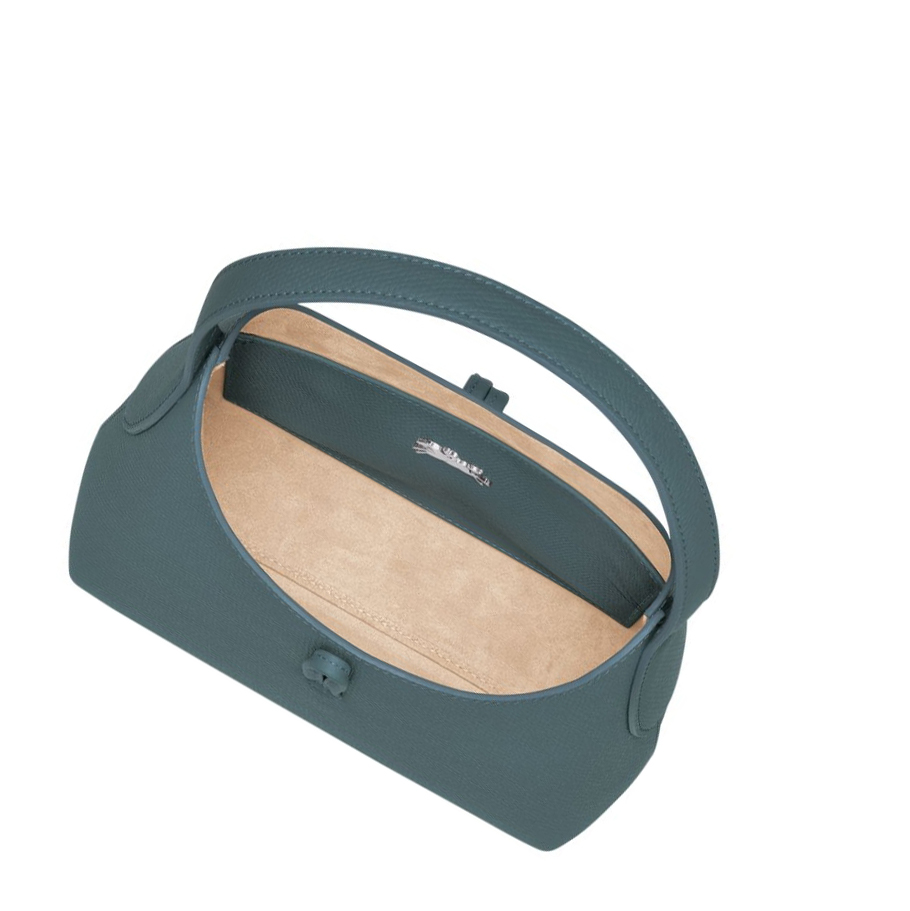 Bolsa De Hombro Longchamp Roseau XS Mujer Azules | ES-LUHG459