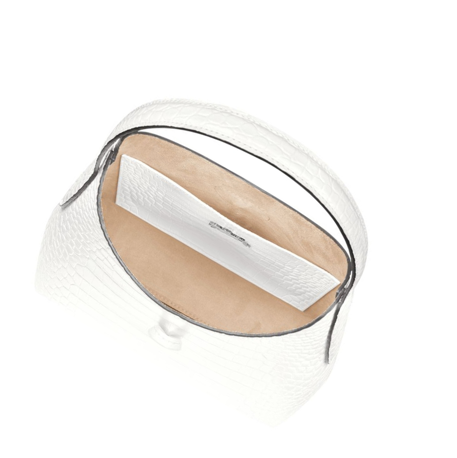 Bolsa De Hombro Longchamp Roseau XS Mujer Blancas | ES-VWRN401