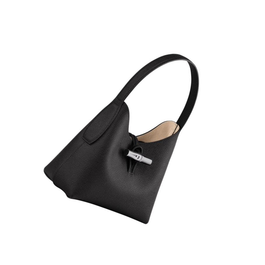 Bolsa De Hombro Longchamp Roseau XS Mujer Negras | ES-YONG810