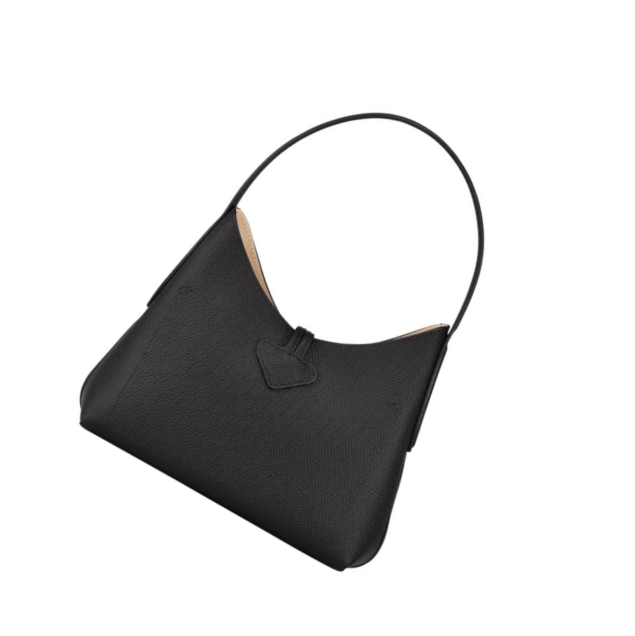 Bolsa De Hombro Longchamp Roseau XS Mujer Negras | ES-YONG810