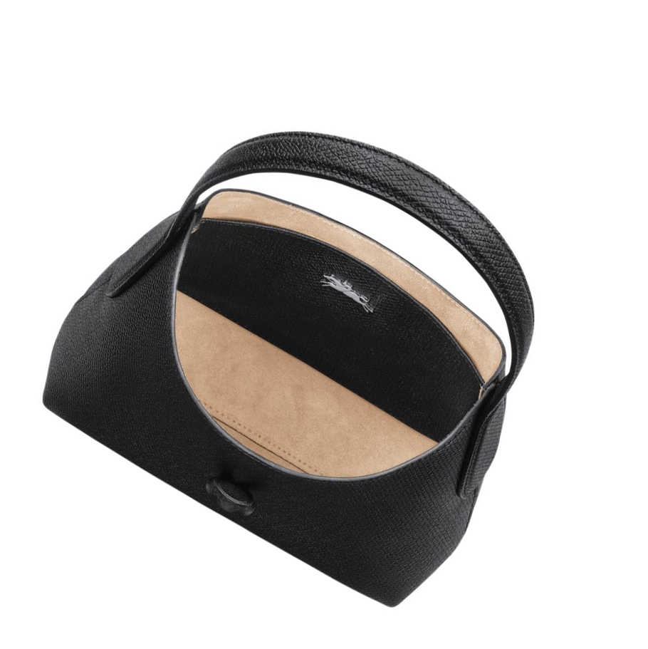 Bolsa De Hombro Longchamp Roseau XS Mujer Negras | ES-YONG810
