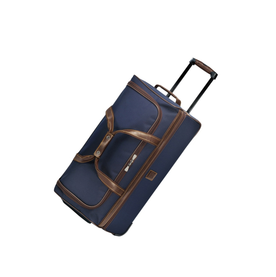 Bolsa Duffle Longchamp Boxford Mujer Azules | ES-VZRN127