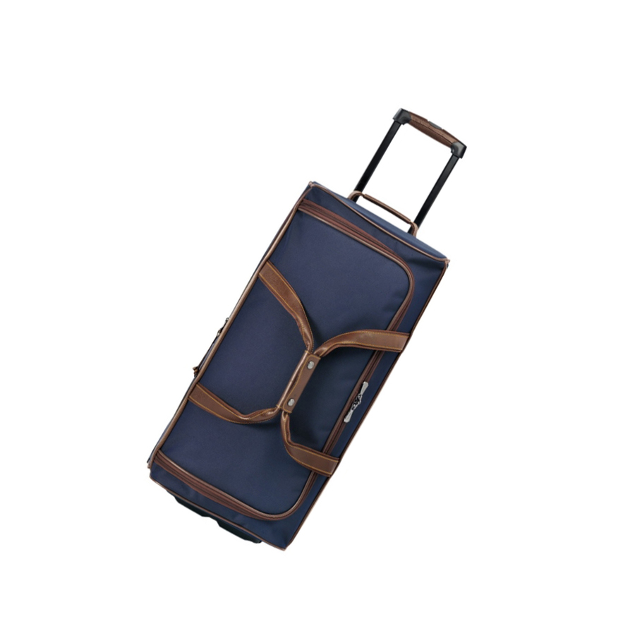 Bolsa Duffle Longchamp Boxford Mujer Azules | ES-VZRN127